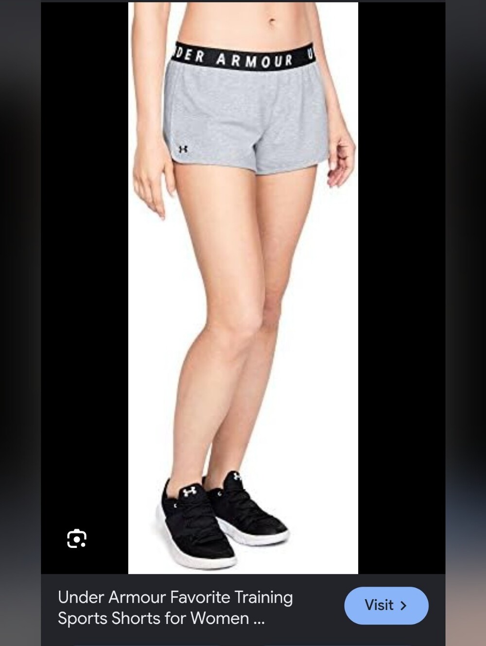 Under Armour Favorite Training Light Gray Women’s Athletic Training Shorts 2XL